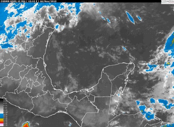 Hoy disminuirán los nublados y la temperatura diurna se incrementará gradualmente. No se descartan nieblas, lloviznas y lluvias aisladas especialmente en la montaña y sur de Veracruz.