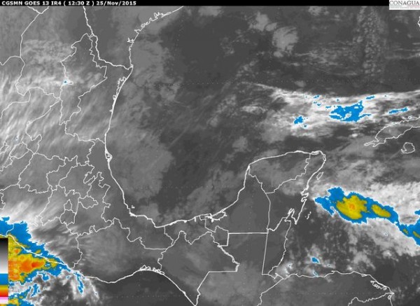 Se mantendrá el potencial de lluvias fuertes (25 a 50 mm) en el sur de Veracruz y menores a 25 mm en Tamaulipas.