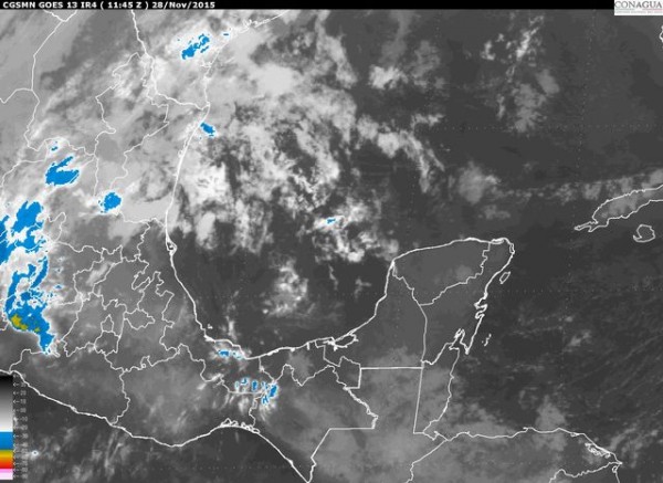 Se mantendrán las nieblas, lloviznas y lluvias, siendo estas últimas de mayor importancia en el norte tamaulipeco. La temperatura diurna no presentará cambios significativos.