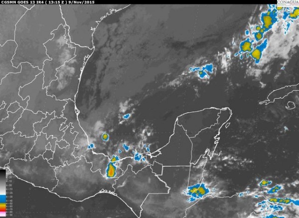 Se prevé la llegada de un nuevo sistema frontal a la región de pronóstico a partir del día miércoles 11 el cual favorecerá el aumento de nublados y lluvias sobre Tamaulipas y Veracruz