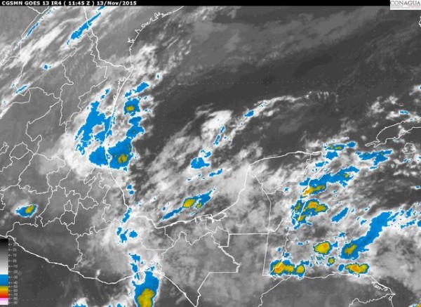El frente frío No. 12., y la onda tropical No. 47., ocasionarán lluvias muy fuertes a localmente intensas sobre el sur de Veracruz. El día de hoy evento de “Norte” en Tamaulipas y Veracruz.