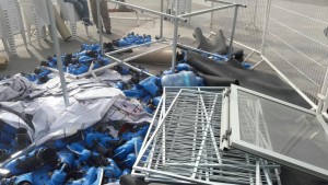La pista de patinaje de Plaza de la República suspendió actividade/ Foto D.Jácome