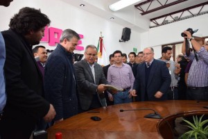 Gerardo Buganza en su registro