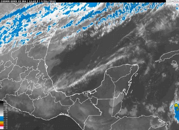 Durante este día aumentará el potencial de lluvias, el viento del Norte se intensificará en la zona costera y la temperatura comenzará a descender.