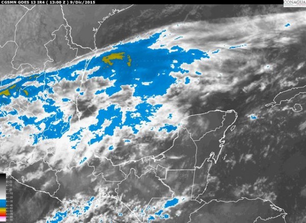 Se espera aumento gradual de la temperatura y disminución en el potencial de lluvias sobre la región de pronóstico.