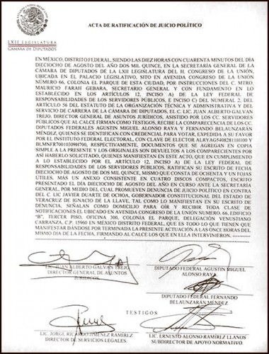 Por la desastrosa situación que vive Veracruz el PRD en México pide juicio político para Javier Duarte de Ochoa