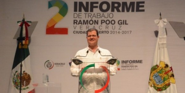 Ramón Poo Gil alcalde de Veracruz rindió su segundo informe de labores