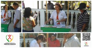 La funcionaria representante estatal de Derechos Humanos en zona sur, Xóchitl Bourdett Torrugo les dice a familiares de víctimas que aparecerán muertos/ foto tomada de Facebook