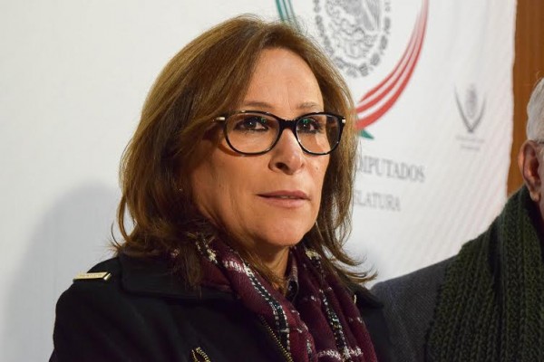 Rocío Nahle García, coordinadora de la fracción parlamentaria de Morena en la Cámara de Diputados, legisladora de mayoría por Coatzacoalcos.