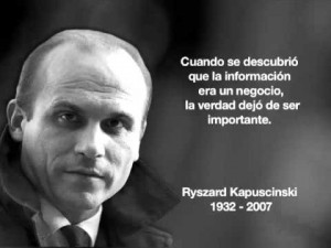 Un 23 de enero muere el ensayista, periodista y cronista Ryszard Kapuscinski.