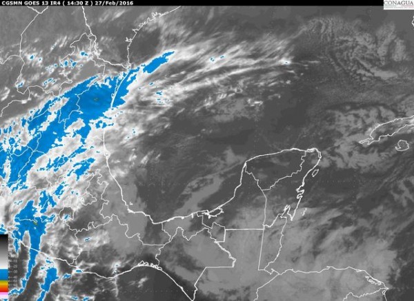 Cielo nublado sobre Tamaulipas y Veracruz debido a la masa de aire frío. Existe potencial de lluvias menores a 25 mm en ríos Misantla, Actopan, La Antigua, Jamapa-Cotaxtla, Papaloapan, Coatzacoalcos, Nautla, Cazones y Tecolutla.