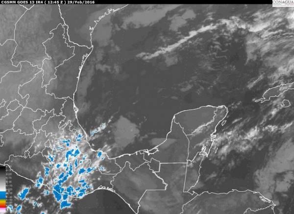 Se Prevé que en las próximas seis horas se presenten lloviznas sobre regiones montañosas con nieblas y neblinas, así como  en sur de Veracruz.