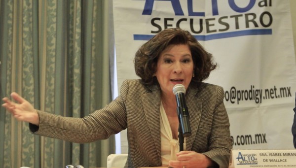 Isabel Miranda de Wallace de la Asociación Alto al Secuestro pide que Duarte rinda cuentas por inseguridad en Veracruz
