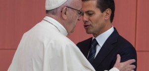 El papa Francisco en Palacio Nacional con Enrique Peña Nieto ( Foto Proceso)