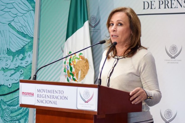 Rocio Nahle García diputada coordinadora de la fracción de MORENA en Congreso de la Unión exige a Javier Duarte pague deuda a la UV