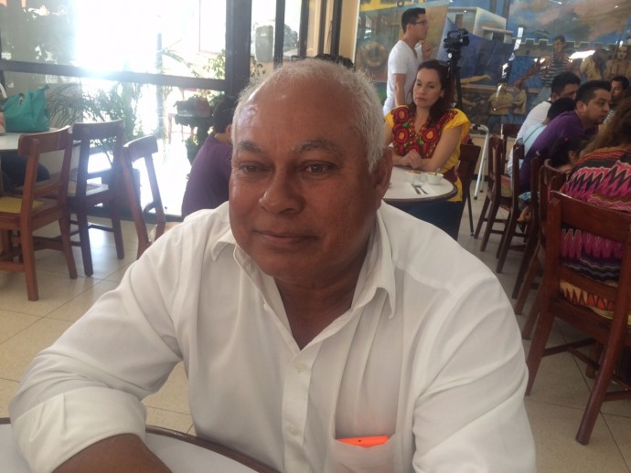 Amado Rodriguez Delgado representante de los habitantes de Ampliación Mandinga/Plumas Libres