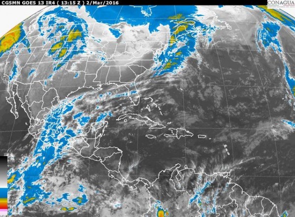 Se mantendrá el cielo nublado con probabilidad de lluvias fuertes y nieblas vespertinas a nocturnas en la zona montañosa de Tamaulipas y Veracruz. 