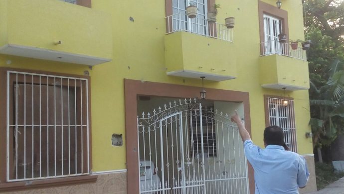 Tierra Blanca fue baleadavivienda de Óscar Tapia candidato panista 
