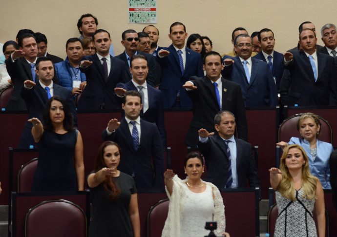 El grupo legislativo del PAN conformada con 16 diputados es la primera fuerza politica