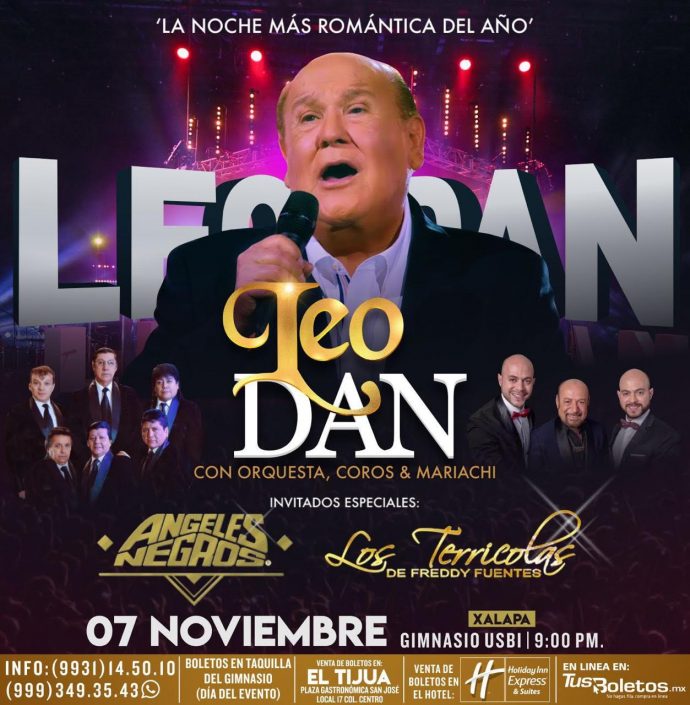 Invitan a concierto de Leo Dan el 7 de noviembre en Xalapa Plumas libres